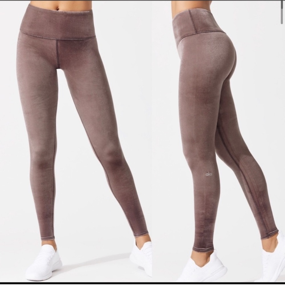 Alo Yoga High Waist Velvet Velour Leggings